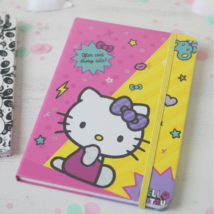 Hello Kitty Notebook – Cute Pink Sanrio Journal with Elastic Closure