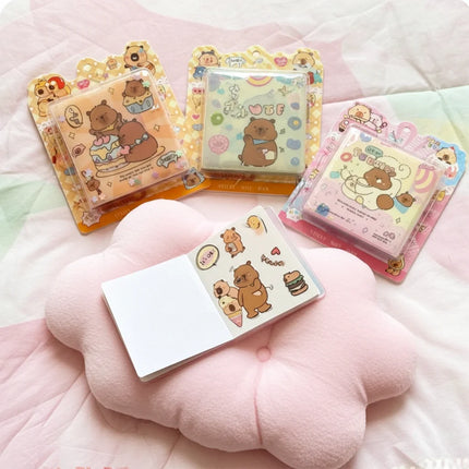 Teddy Floating Sticker Notebook