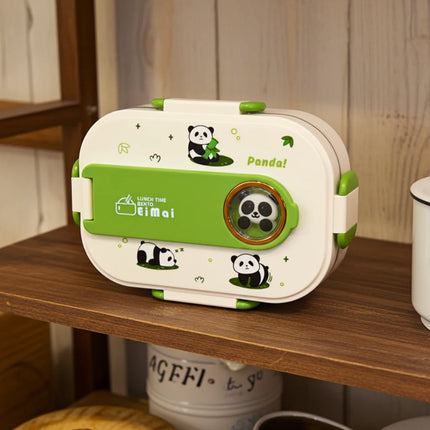 3D Panda Stainless Steel Lunch Box