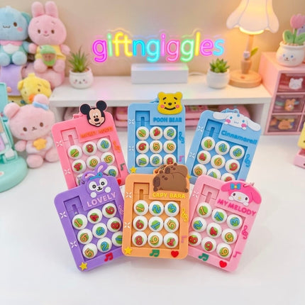 Pink and yellow numbered sliding puzzles