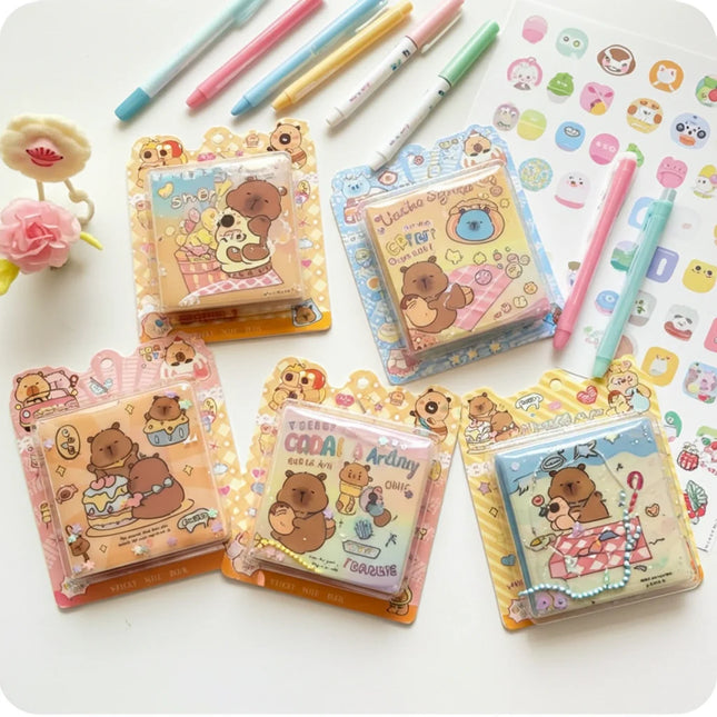 Teddy Floating Sticker Notebook