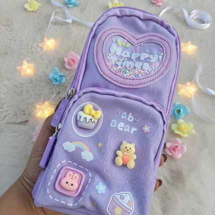 Cute Happy Time Stationary Pouch