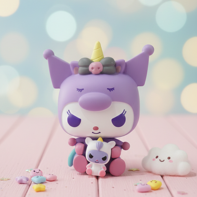 Kuromi Collectible Figure – Cute Sanrio Figurine for Desk & Room Decoration