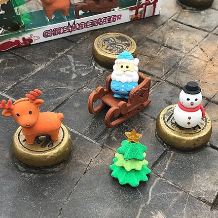 Christmas Erasers Gift Set