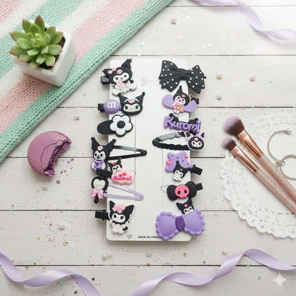 Kuromi Hair Clip Set