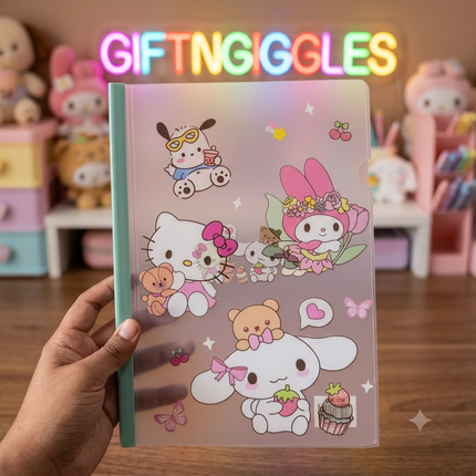 Cute Kawaii Sanrio Character A4 Clear Document Folder Sleeve
