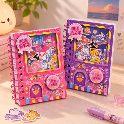 Close-up of pink Picnic Cheerful and purple Joyful Everyday spiral diary notebooks