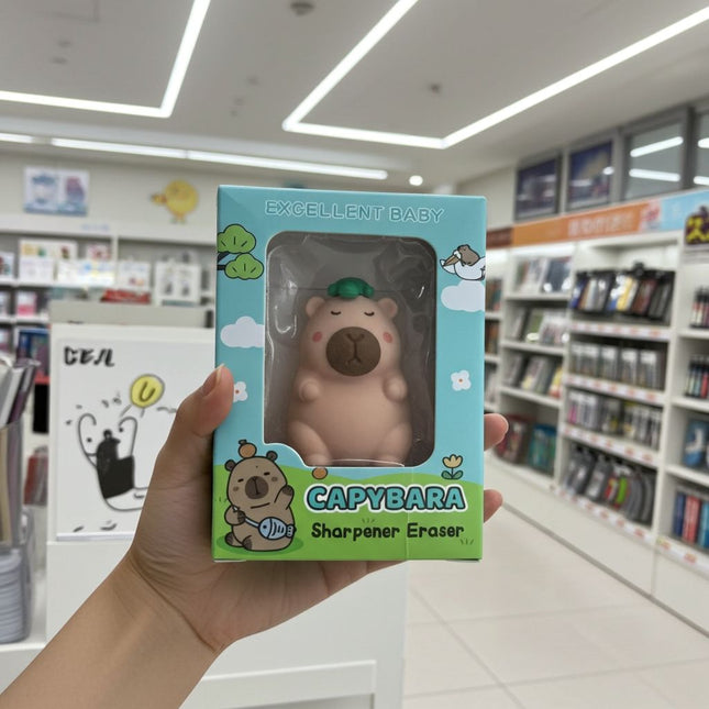 Capybara 2 in 1 eraser cum sharpener