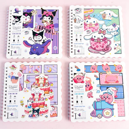 Sanrio Theme Spiral Notebook