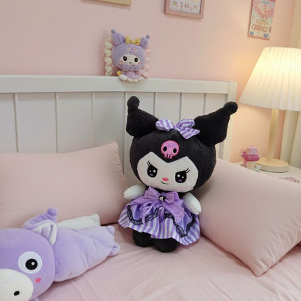 Big Kuromi plushy toy with blanket - soft & furry
