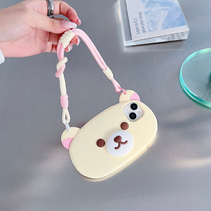 Bear Faced Silicone Case with Strap