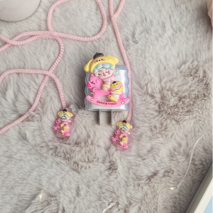 Cute IPhone  TPU (soft) (20W) Charger Case
