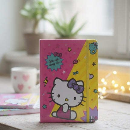Hello Kitty Notebook – Cute Pink Sanrio Journal with Elastic Closure