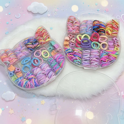 Multi Coloured Rubber Band With Hello Kitty Case