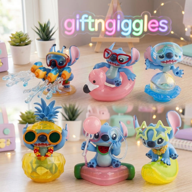 🌟 Big Size Summer Stitch Figurines Collection 🌊🍍
