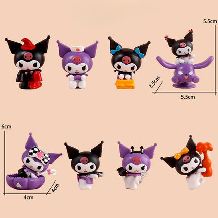 Kuromi Figurines (8 Pieces Set)