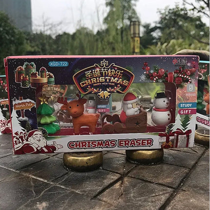 Christmas Erasers Gift Set