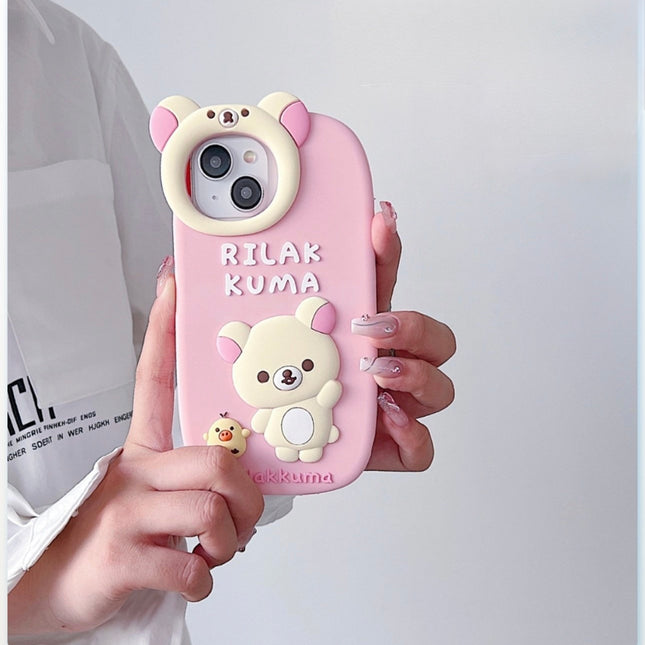 Bear Head Lens Circle Case