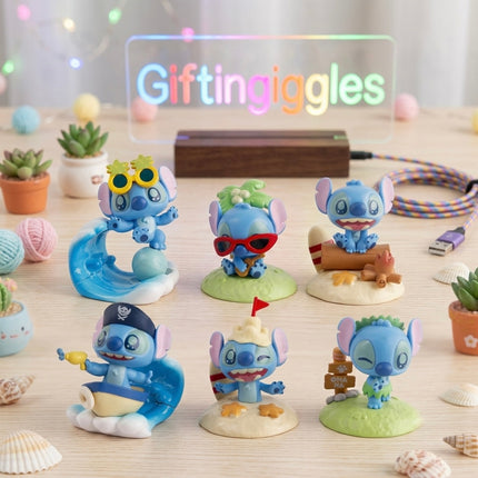 🏖️ Cute Stitch Summer Adventure Mini Figurines 🏝️