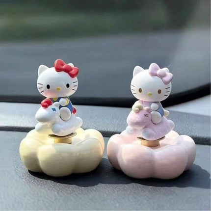 Cute Sanrio Hello Kitty Riding Unicorn Cloud Car Dashboard Ornament