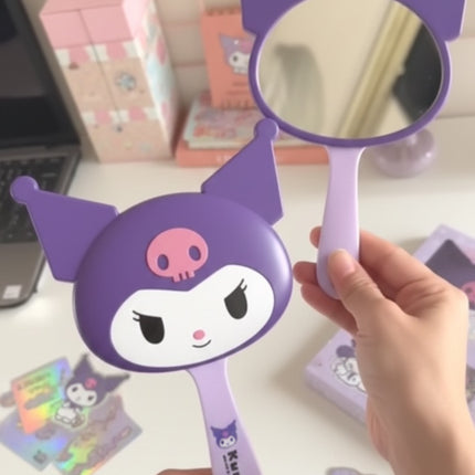 Kuromi Mirror With Comb