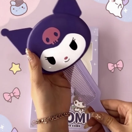 Kuromi Mirror With Comb