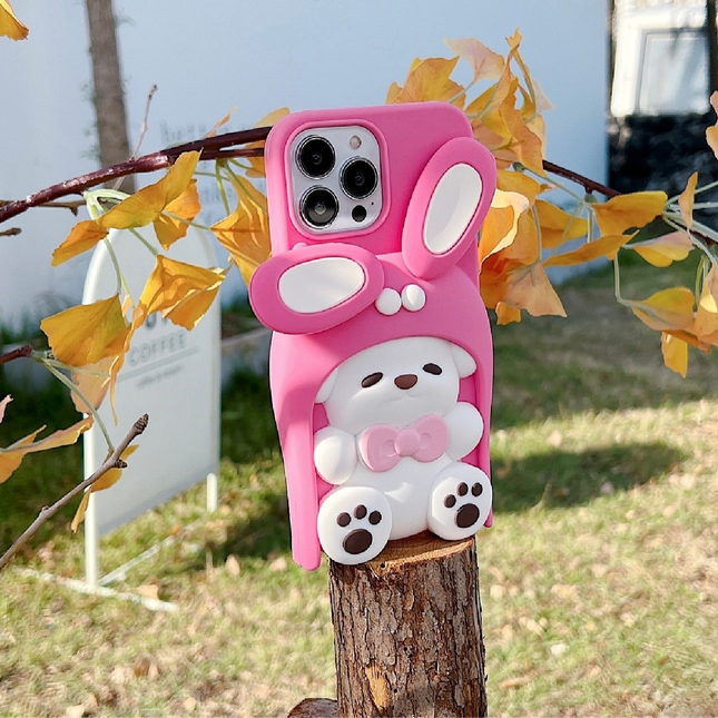 Iphone 15 pro max Kawaii Bunny Case