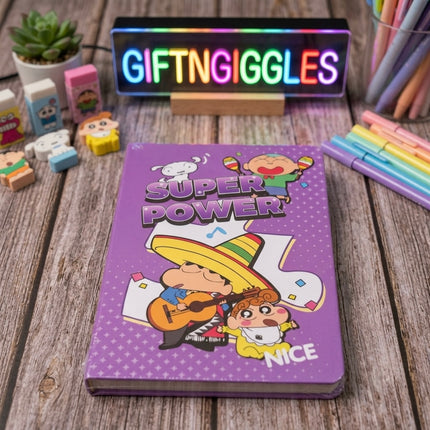 Cute Shinchan Character A5 Printed Diary