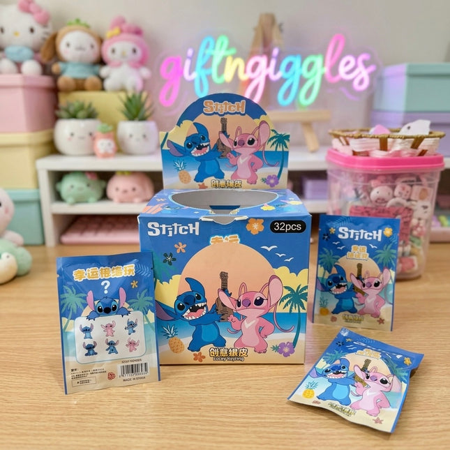 Disney Stitch & Angel Lucky  Bag Mini Figure Eraser