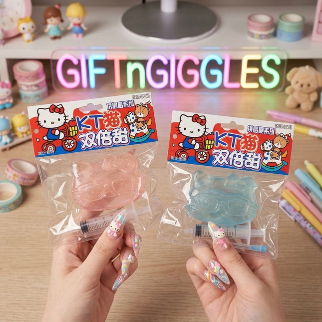 Water Filled Hello Kitty Squishy