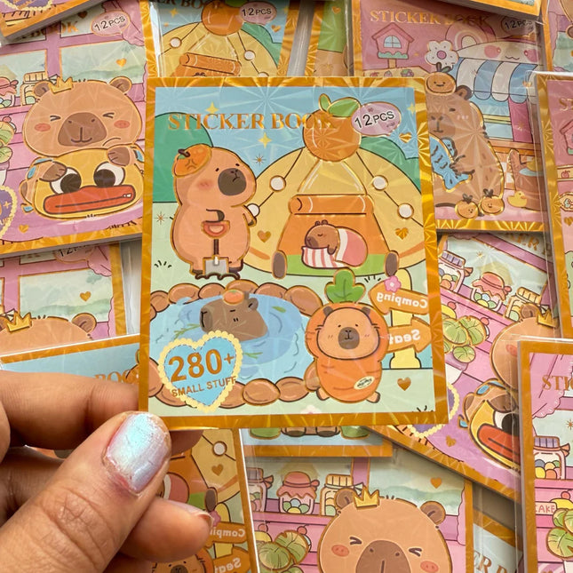 Capybara Sticker Book With Stickers