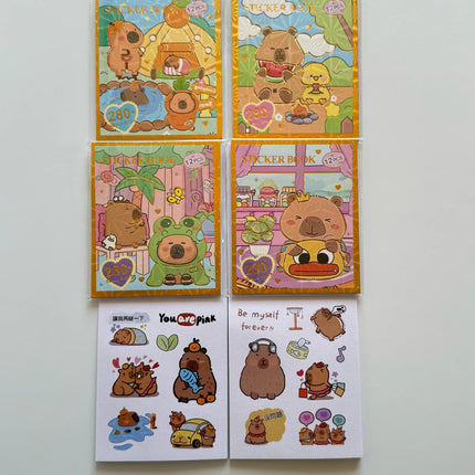 Capybara Sticker Book With Stickers