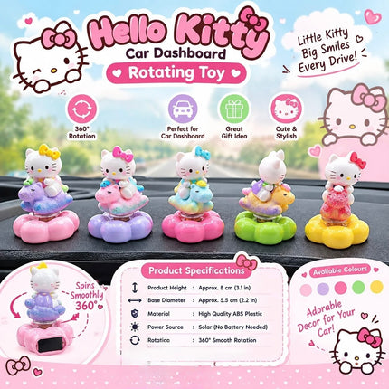 Cute Sanrio Hello Kitty Riding Unicorn Cloud Car Dashboard Ornament