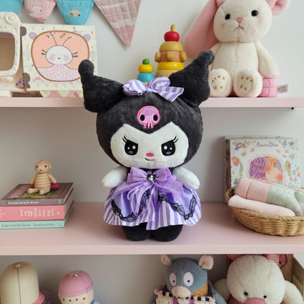 Big Kuromi plushy toy with blanket - soft & furry