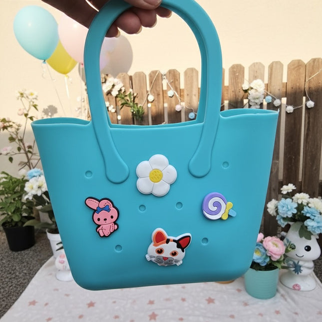 Silicone Basket With Detachable Charms