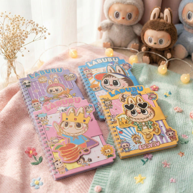 Cute Labubu Spiral Diary
