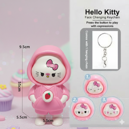 Hello Kitty Face Changing Key Chain| Charm