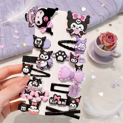 Kuromi Hair Clip Set