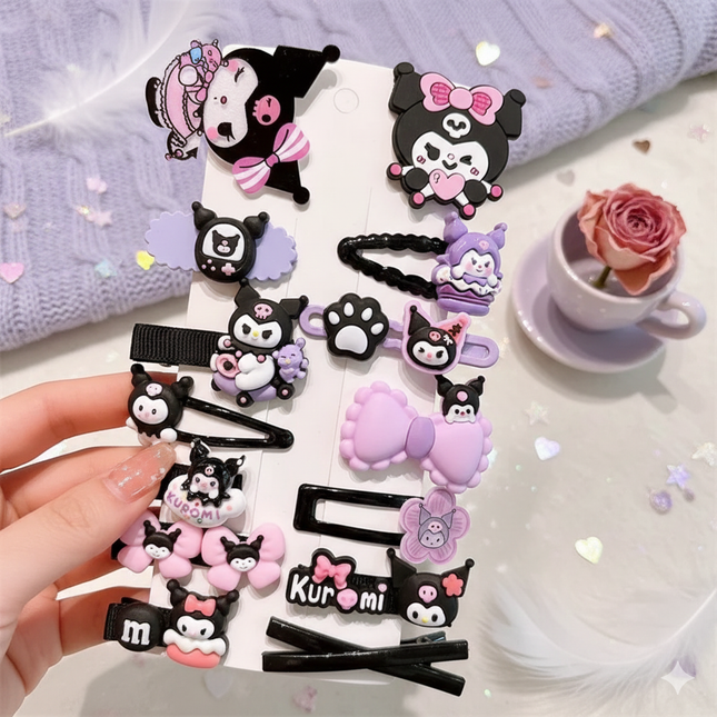Kuromi Hair Clip Set
