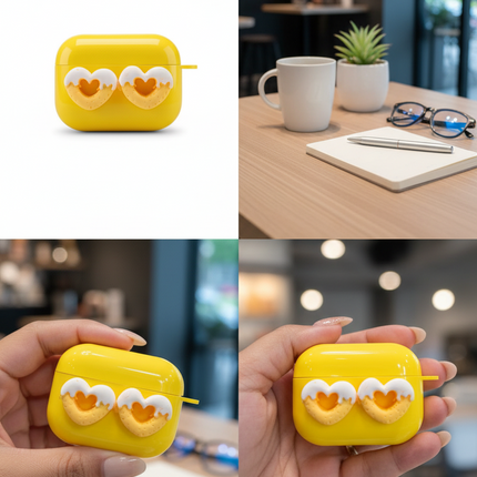 Love Embossed Pattern Case for Airpod Pro 2