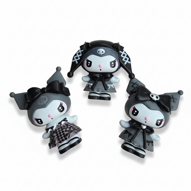 Gothic style Kuromi figurines