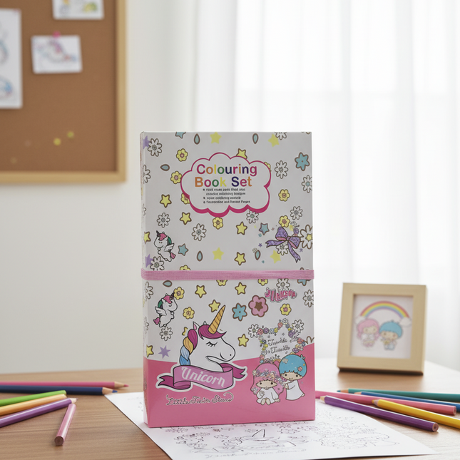 Unicorn Colouring cum Scratch Book