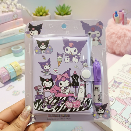 Kuromi Secret  Diary with Magic Pen – Cute Sanrio Notebook for Kids & Teens