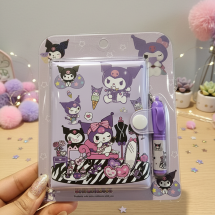 Kuromi Secret  Diary with Magic Pen – Cute Sanrio Notebook for Kids & Teens
