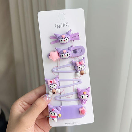 Kuromi Hair Clip Set | Cute Sanrio Kawaii Hair Accessories
