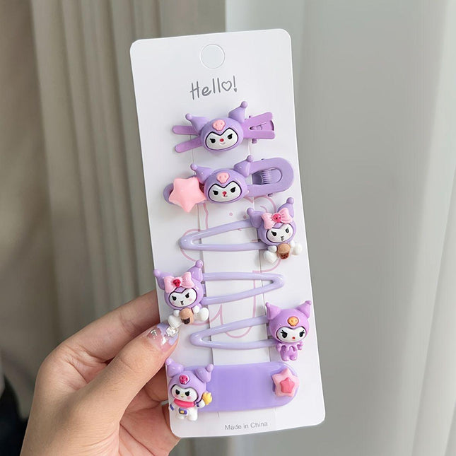 Kuromi Hair Clip Set | Cute Sanrio Kawaii Hair Accessories