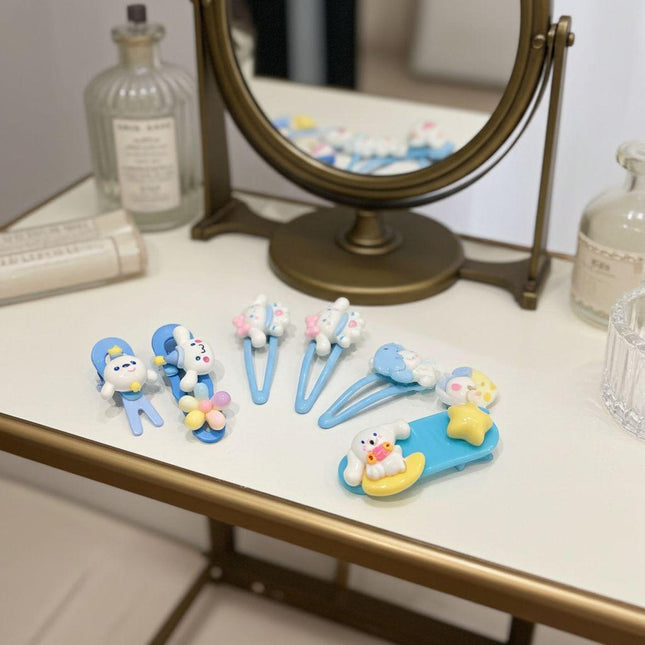 Cinnamoroll Hair Clip Set | Cute Sanrio Kawaii Hair Accessories