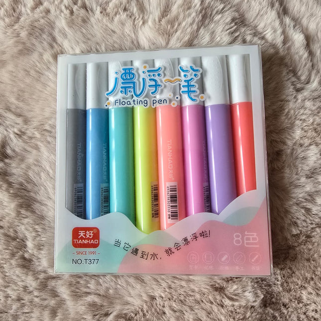 Floating Pen Set – 8 Colors | Magic Water Drawing & Creative Art Pens