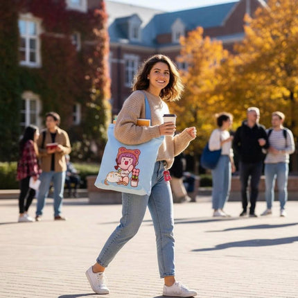 Cute Canvas Tote Bag – Stylish, Eco-Friendly & Durable
