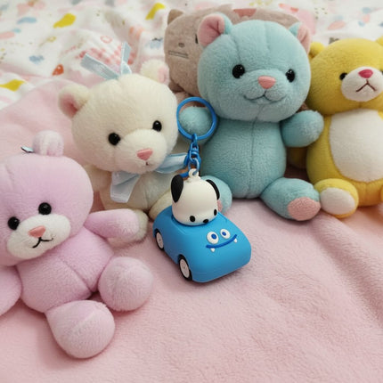 Kawaii Push Back Car Keychain